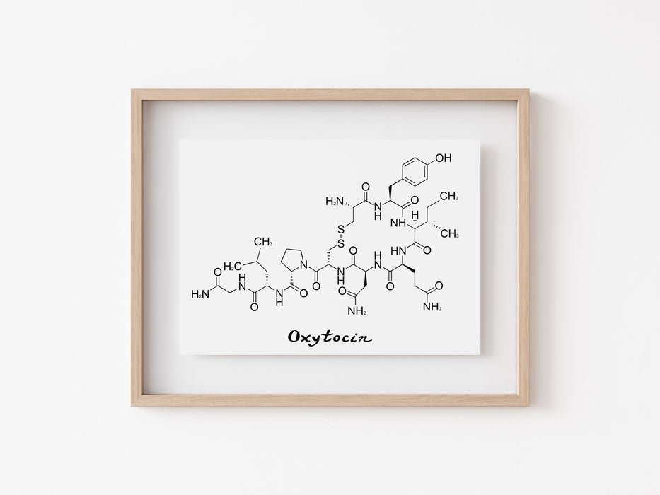 Oxytocin - Molecule print