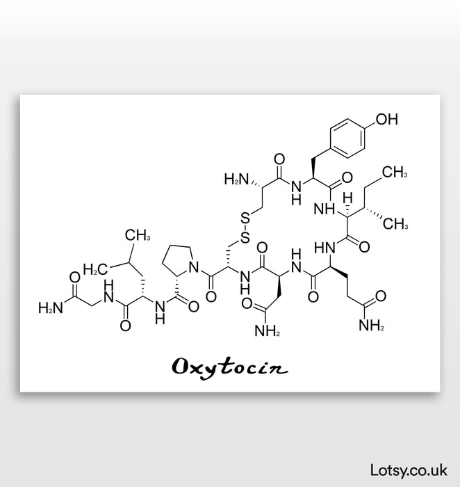 Oxitocina - Impresión de moléculas