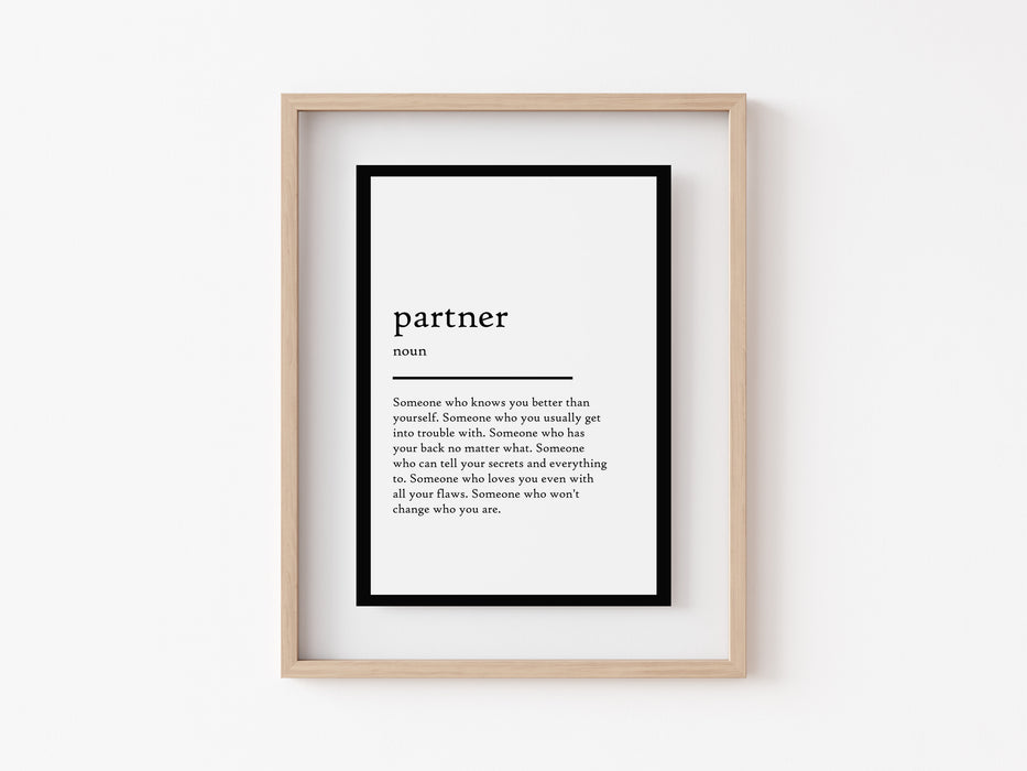 partner - Definition Print