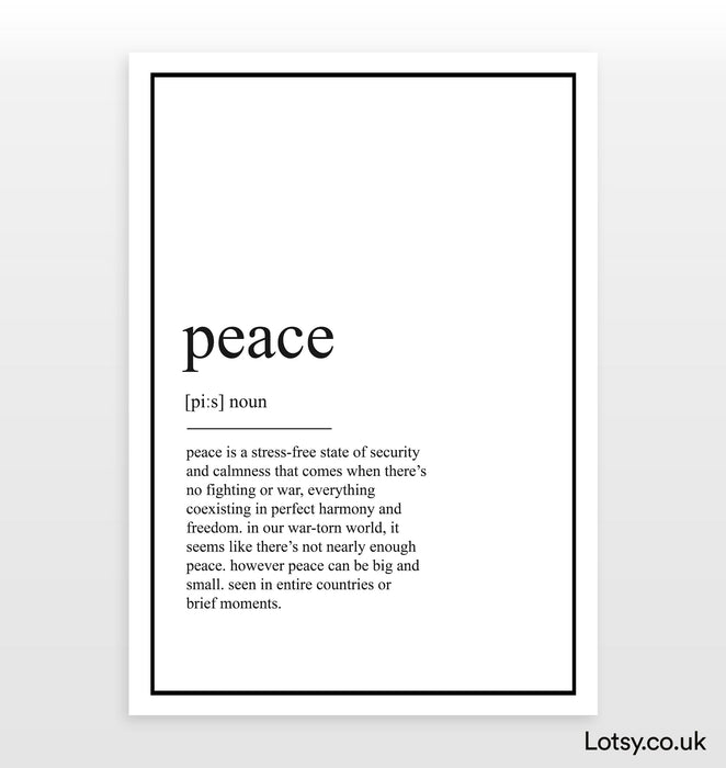 Peace Definition Print Lotsy co uk peace-definition-print-lotsy-co-uk