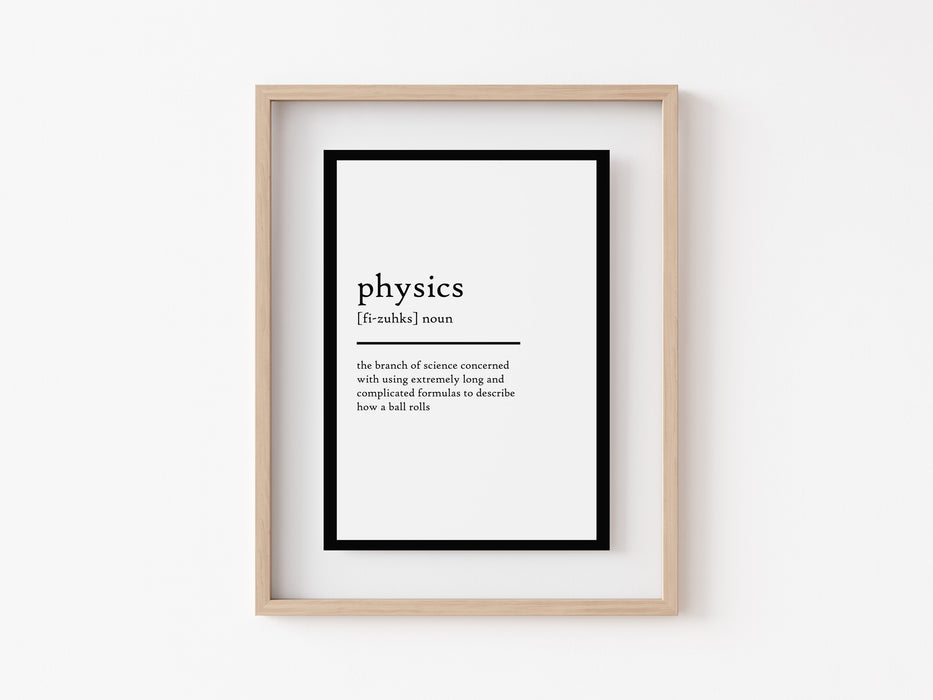 physics - Definition Print