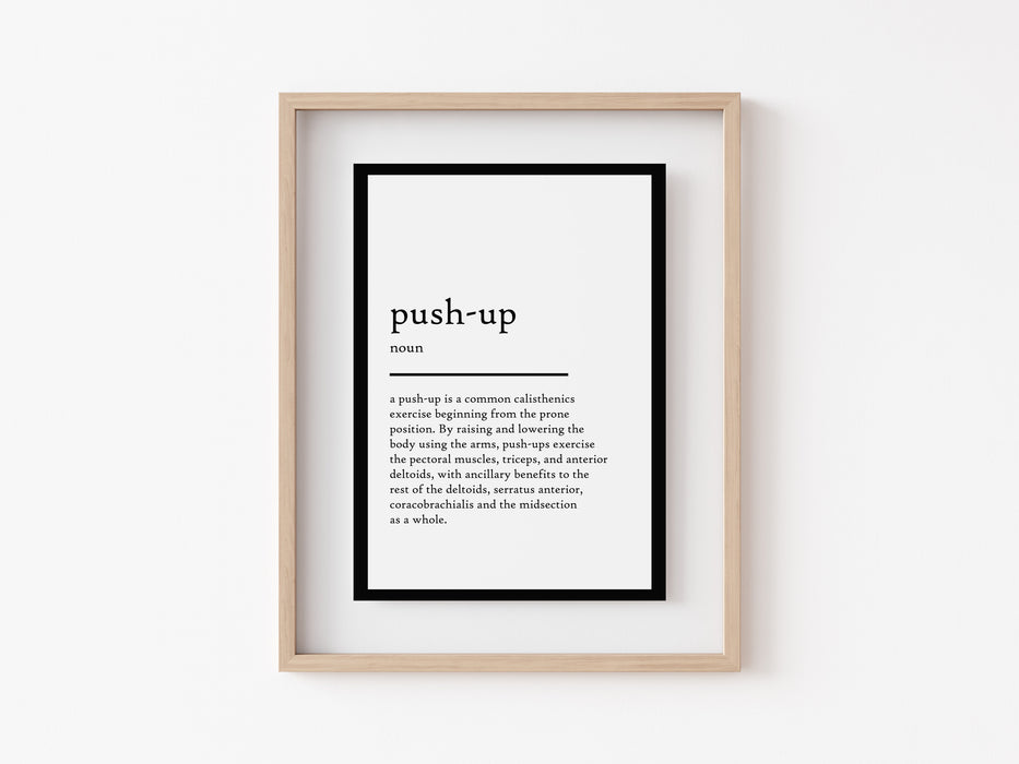 push-up - Definition Print