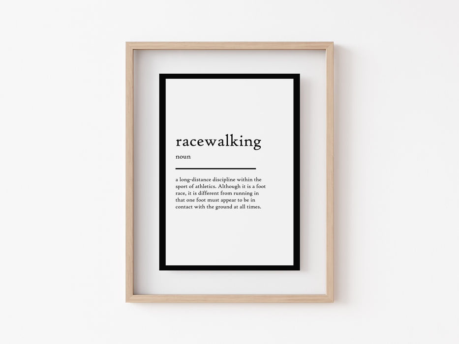 racewalking - Definition Print