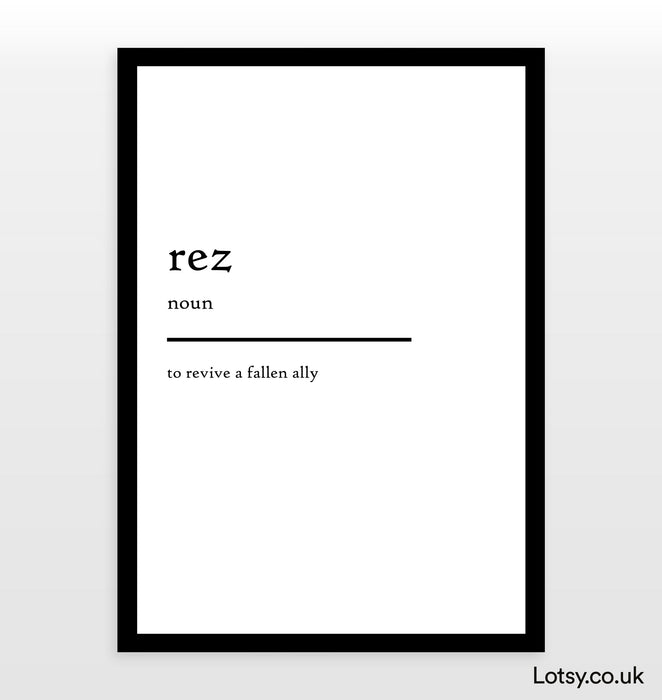 rez - Definición Imprimir