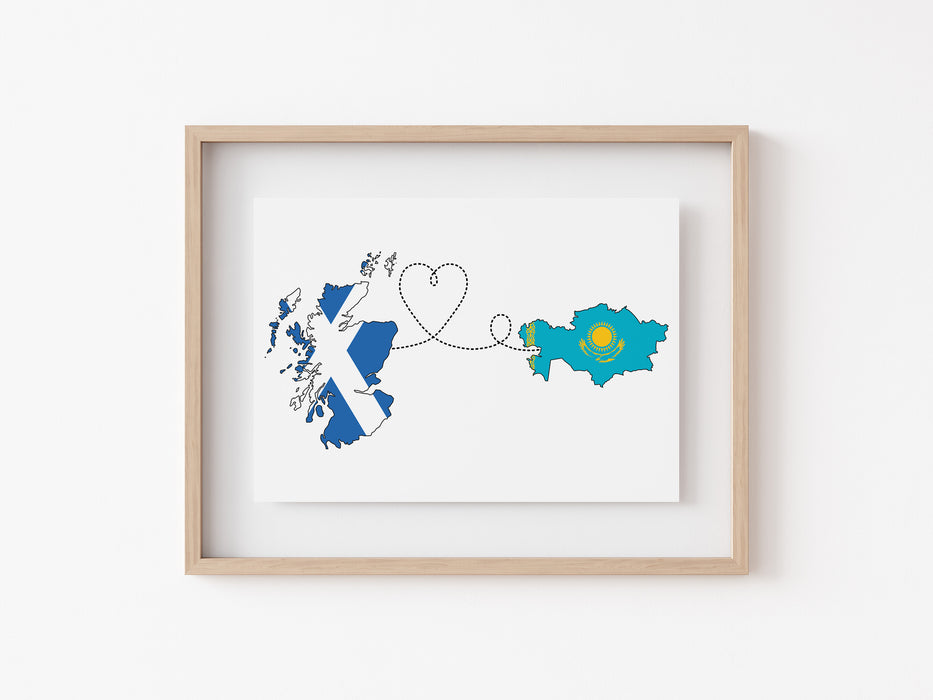 Scotland to Kazakhstan Print