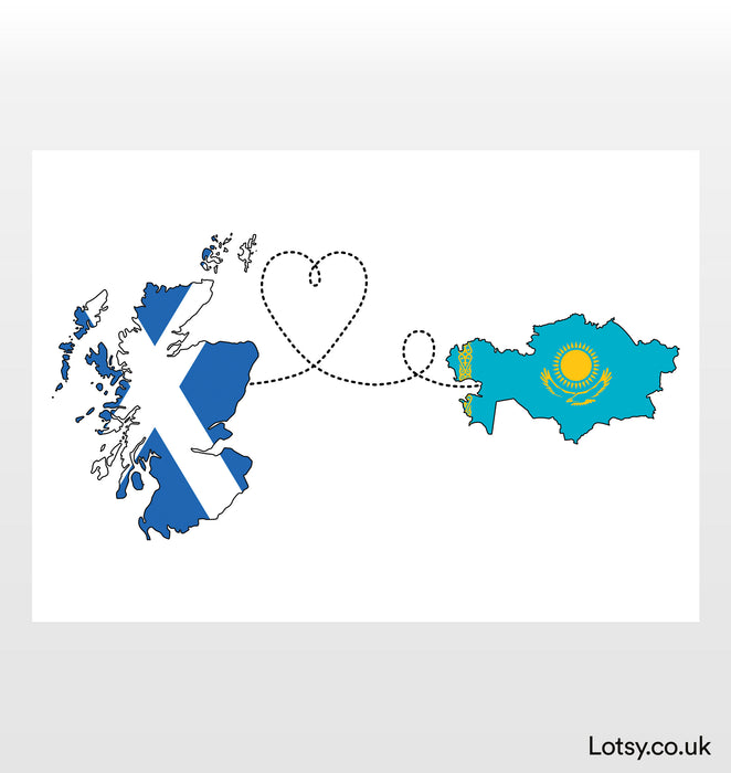 Scotland to Kazakhstan Print