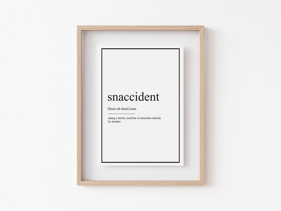 Snaccident - Impresión de definición