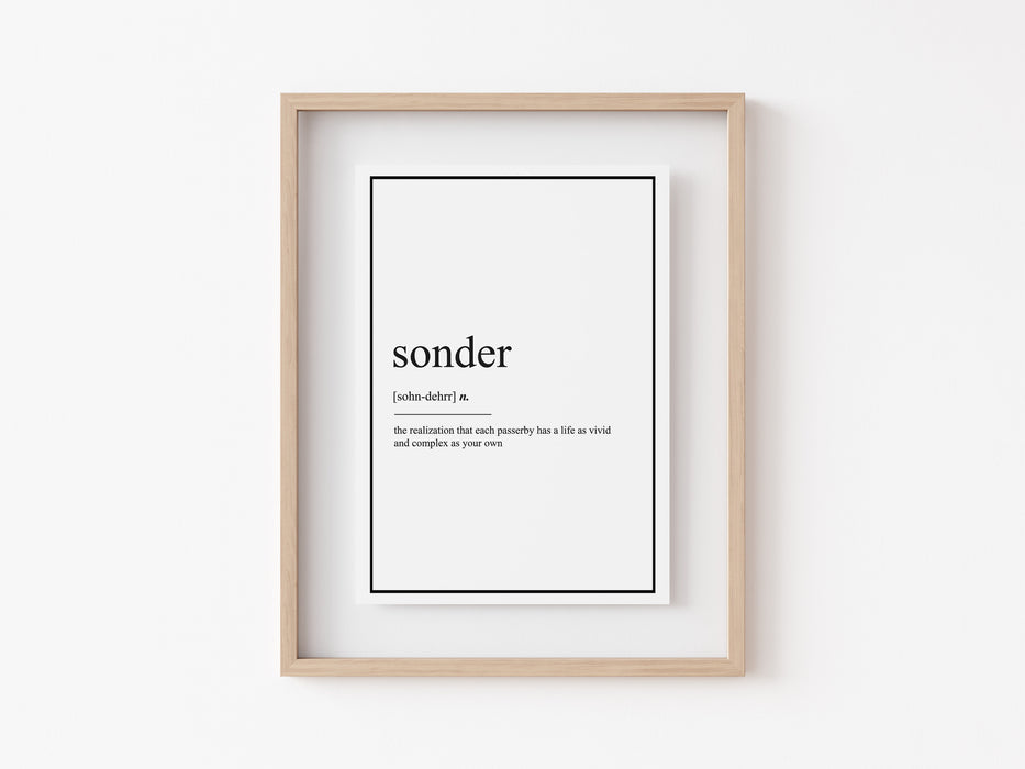 Sonder - Impresión de definición