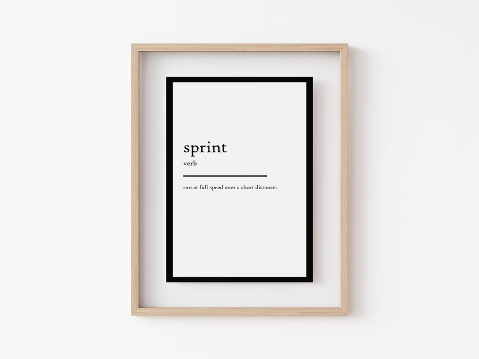 Sprint - Definición Imprimir