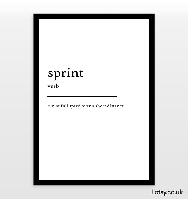 Sprint - Definition Print