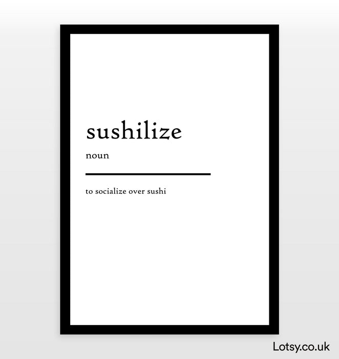 sushilize - Impresión de definición