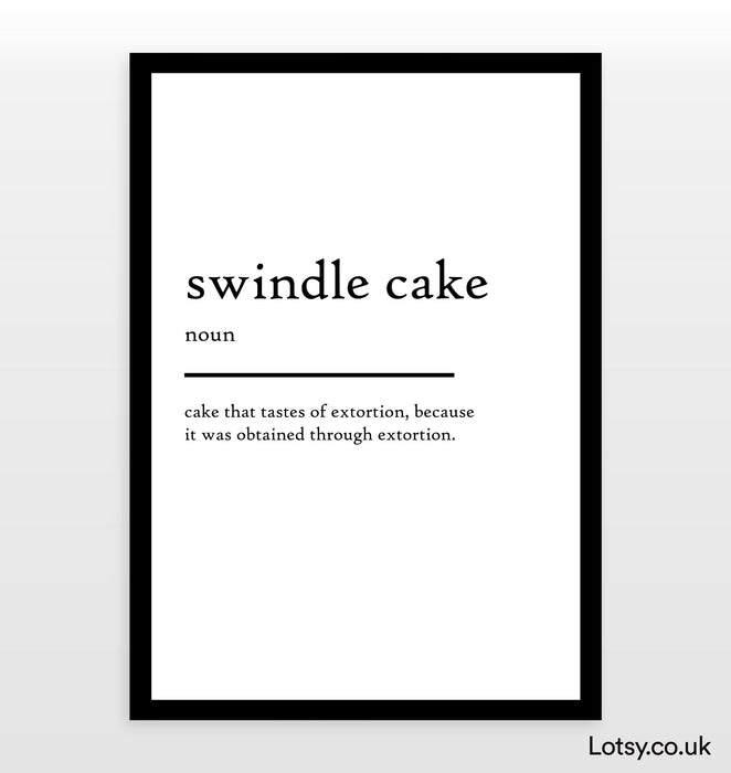 Cake Print Cake Definition Print Cake Poster Cake Quote - Etsy