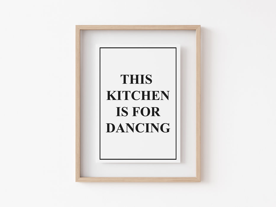 Esta cocina es para bailar - Impresión de cotizaciones