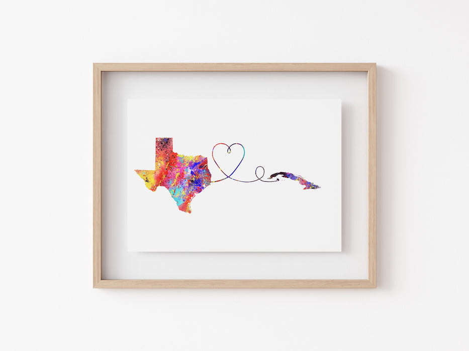 Texas to Cuba Print