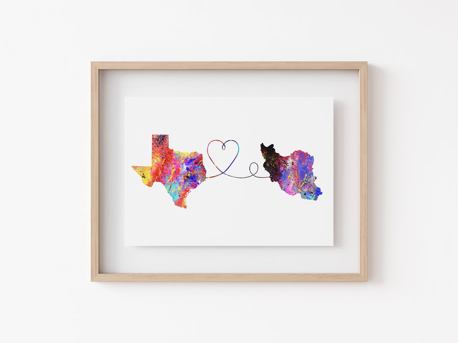 Texas to Iran Print