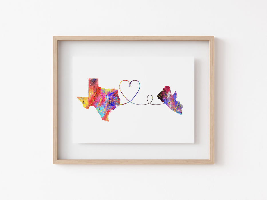 Texas to Liberia Print