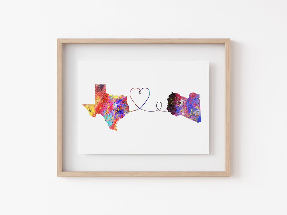 Texas to Libya Print