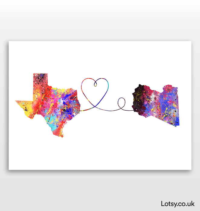 Texas to Libya Print