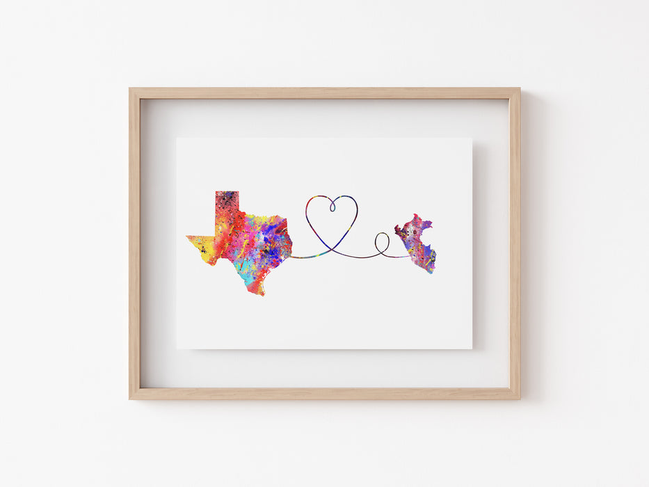 Texas to Peru Print