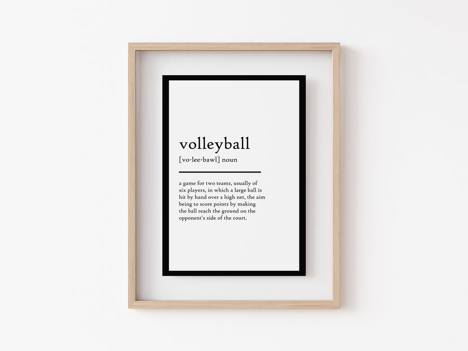 Volleyball - Definition Print