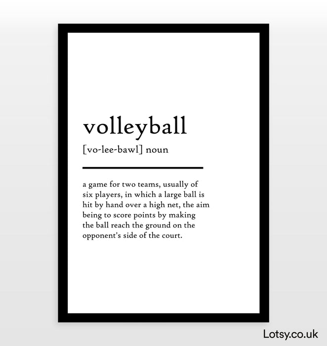 Voleibol - Impresión de definición