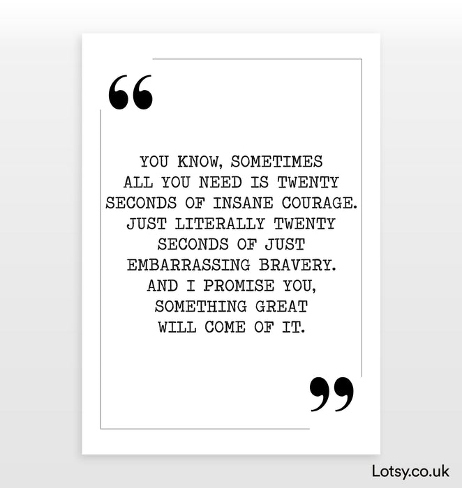 you know sometimes - Quote Print